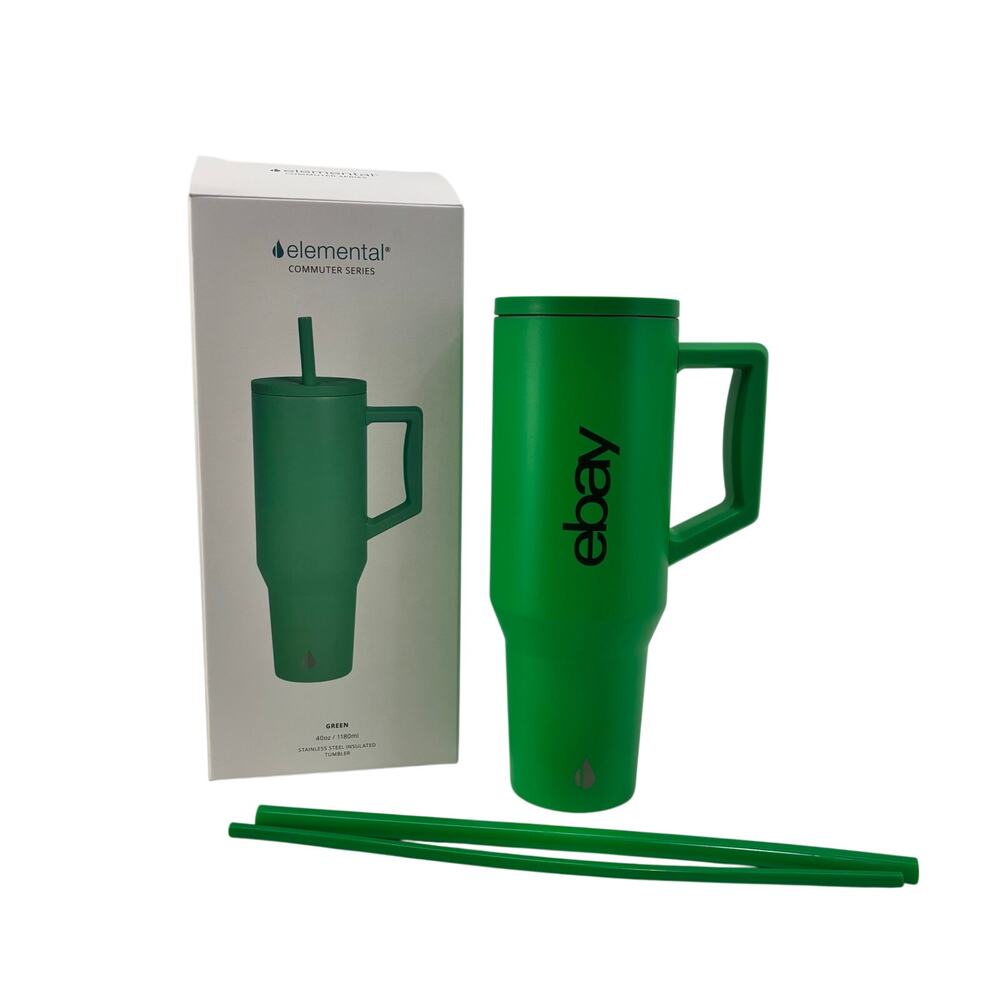eBay Elemental Commuter Series Green Stainless Steel Insulated Tumbler